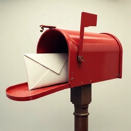 Illustration of a mailbox with letters, symbolizing direct communication.