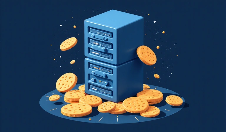 Digital cookies on a server